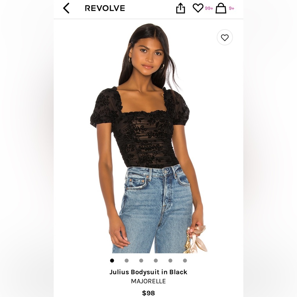 Julius Bodysuit in Black by Majorelle